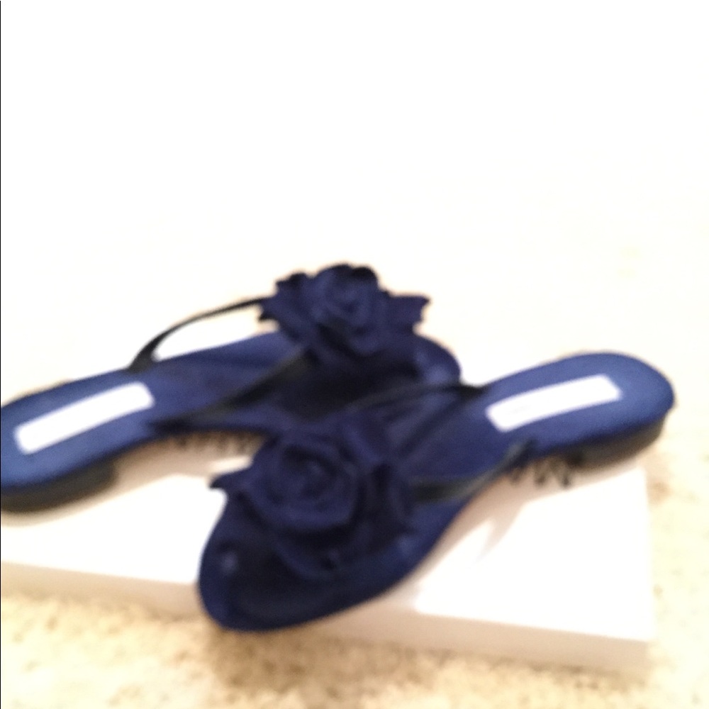 Manolo Blahnik flower sandals